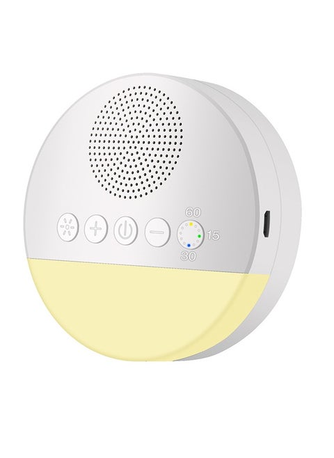 White Noise Sleep Machine Built-in 6 Soothing Sound Soft Breath Light 15/30/60 Intelligent Timing for People of All Ages