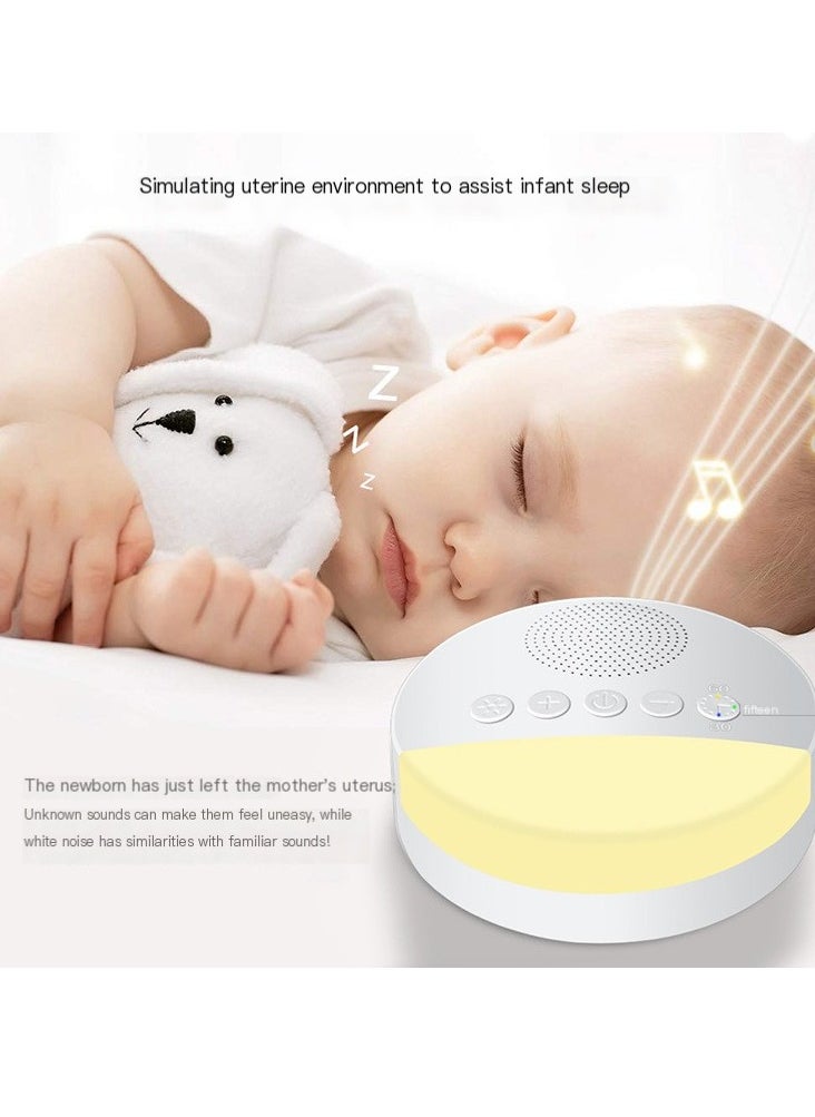Generic - White Noise Sleep Machine Built-in 6 Soothing Sound Soft Breath Light 15/30/60 Intelligent Timing for People of All Ages - Image 1