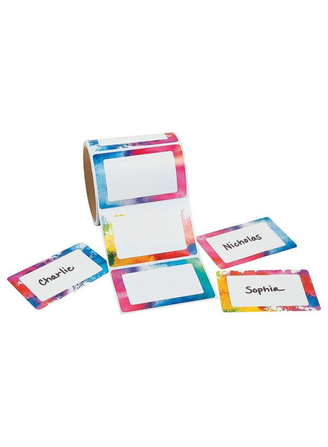 Fun Express Watercolor Name Tags 100 Pieces Educational And Learning Activities For Kids - Image 1