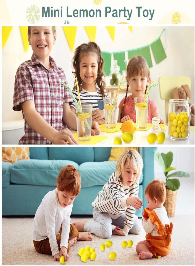 Pluzmecalm 20Pcs Yellow Mini Fake Lemon Fruit,Plastic Foam Vegetables Fruit as Home Party Ornament Craft Photography Props Gift 3-6CM Decoration,Artificial Fruit,Home Décor Products,Artificial Plants and Flowers - Image 5