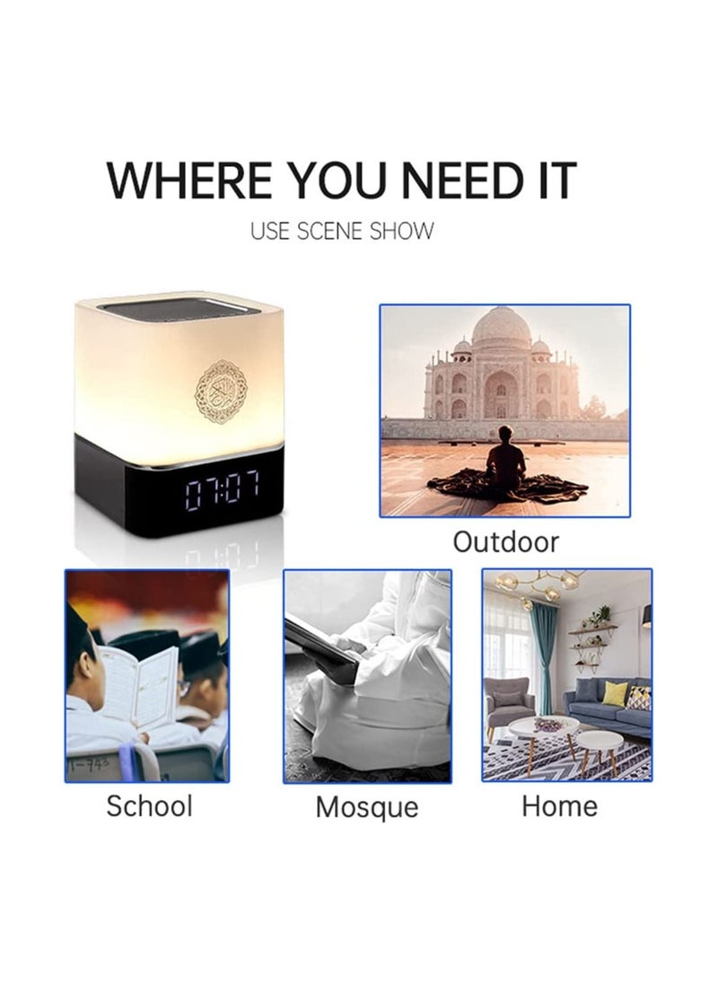 Generic - Touch Lamp Bluetooth Quran Speaker AZAN MP3 Player sound box  with APP Control full Recitations of famous Imams and Quran translation in Many Languages - Image 1