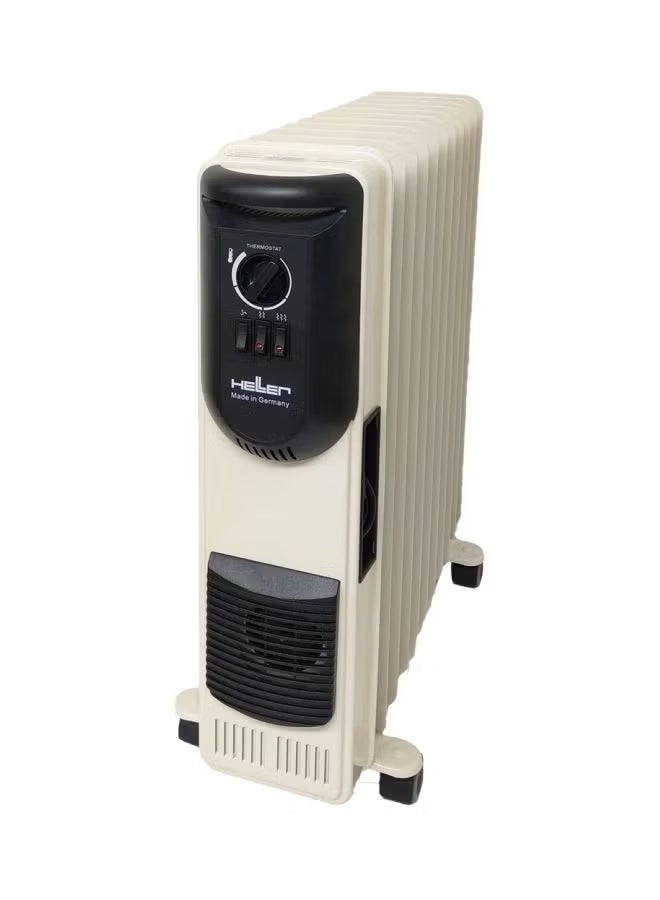 Heller Oil Heater 11 Fins 12m Fan 2000W MAV 2011 T Beige - Image 2