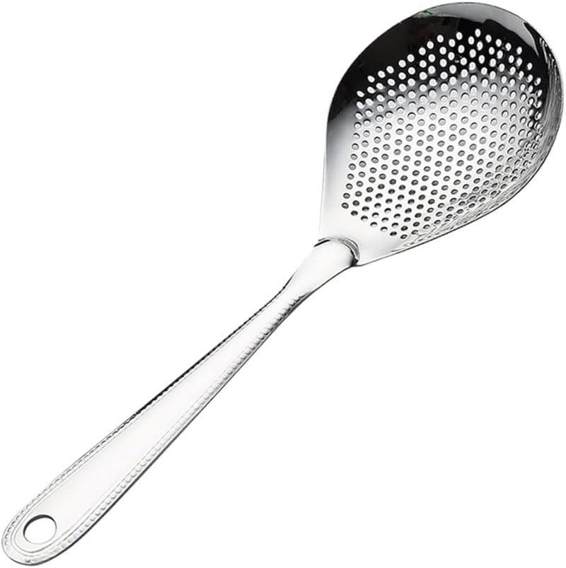 Unomor Stainless Steel Slotted Spoon Skimmer Long Handle Kitchen Strainer For Frying Cooking Hot Pot Oil Filtering Food Grade Utensil - Image 1