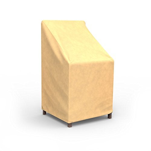 Budge غطاء كراسي الفناء القابل للتكديس لجميع المواسم / غطاء بارستول (بيج) - Image 1