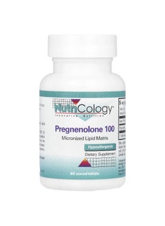Nutricology Nutricology, Pregnenolone 100, 100 mg, 60 Scored Tablets  - Image 1