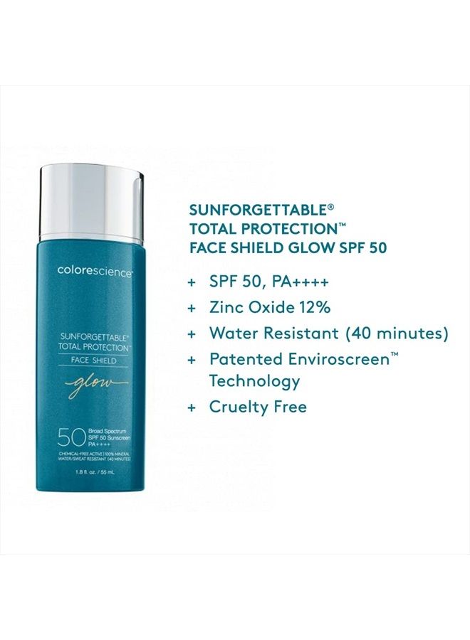 Colorescience Sunforgettable Total Protection Face Shield Glow SPF 50, Glow, 1.8 Fl Oz - Image 5