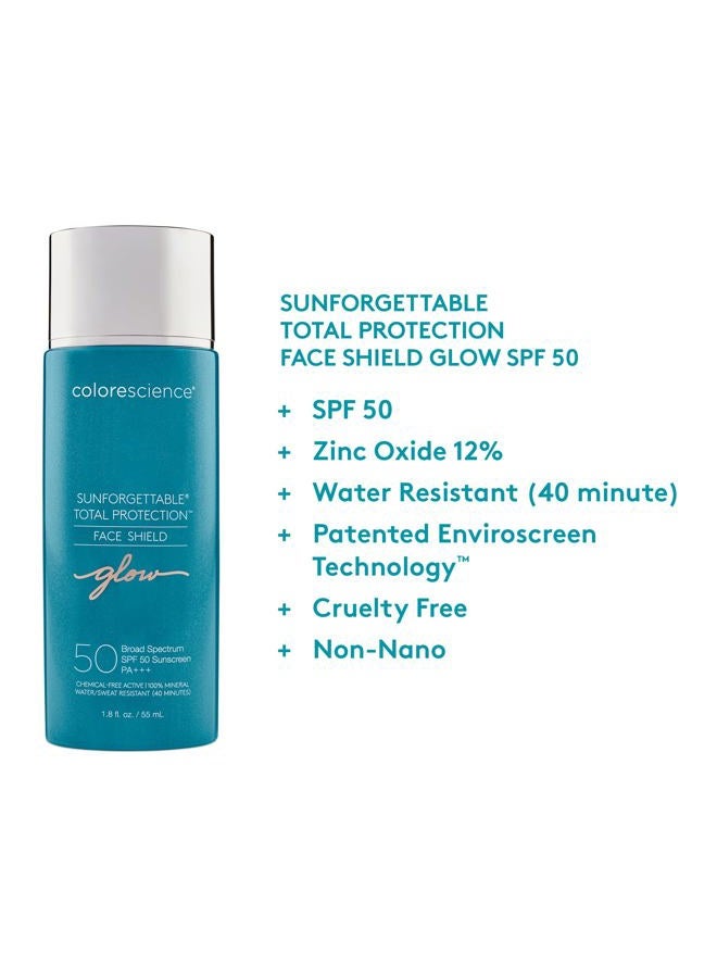 Colorescience Sunforgettable Total Protection Face Shield Glow SPF 50, Glow, 1.8 Fl Oz - Image 3