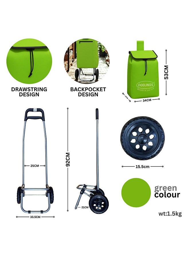 Feelings Feelings Shopping Trolley  - Green  - Image 2