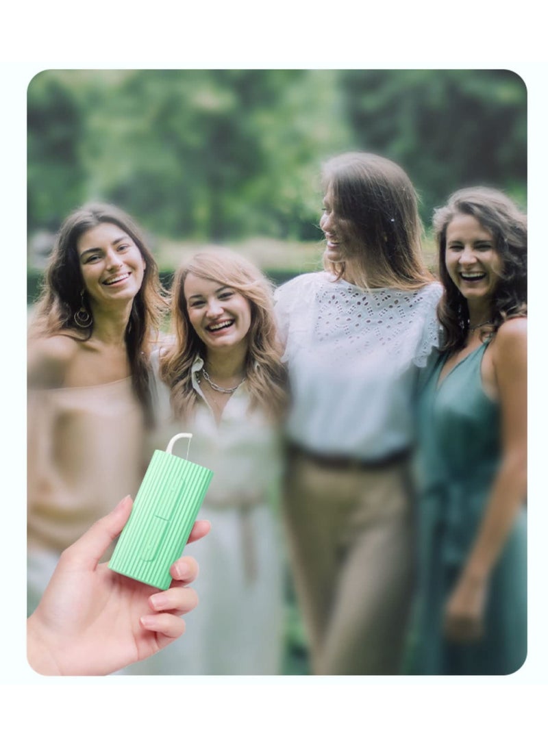 KASTWAVE 5 Pcs Dental Floss Portable Case, Storage 10 Count Adults Floss in Box. The Best Tool for Cleaning Teeth and Oral Care. Portable Travel Floss is Perfect for Dinners, Dating, Travel (Green) - Image 3