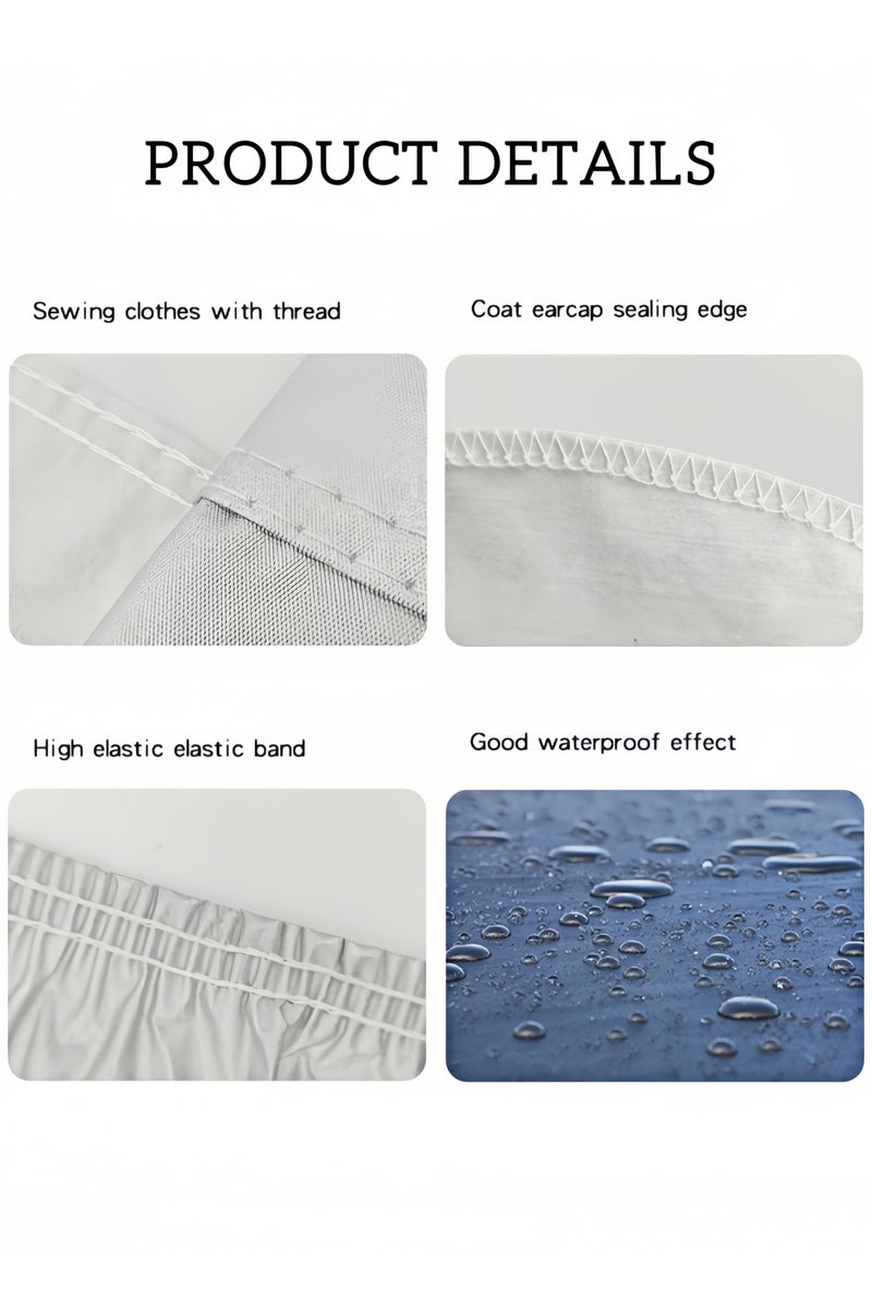 XOI Full Car Covers ,Sun Shield Car Universal Cover ,SUV Sunscreen UV Protection Indoor Outdoor Sunscreen Heat Protection DustWind/Water/Weatherproof Anti-Uv Scratch-Resistant Sedan Universal Suit With Reflective Strip - Image 3