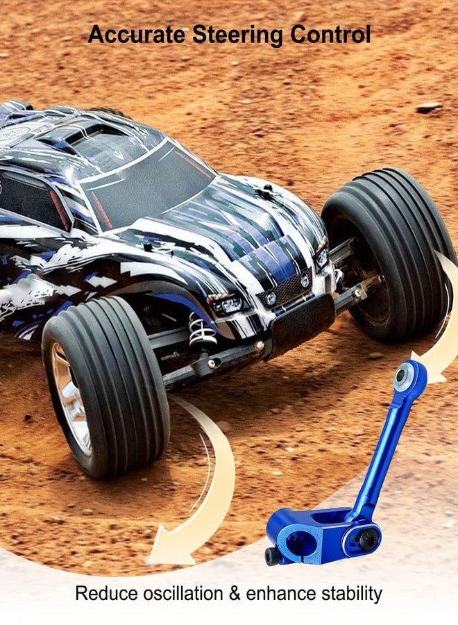 TIKSCIENCE Fixed Link Steering Aluminum with 25t Servo Arm Fit for 1/7 Traxxas UDR Futaba Savox Traxxas, Upgrade Part 25T Servo Horn and Steering Link Tie Rod - Image 2