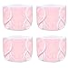 TatuDoll 4 Pink Pairs Reborn Baby Dolls Diapers Underpants Accessories for 1823 inch Baby Dolls Newborn Underwear Diapers Reusable Washable 4 Pink - Image 2