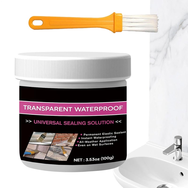 Waterproof Sealant Paste 100g Quick Dry Leak Prevention For Shower Kitchen Window - Image 1