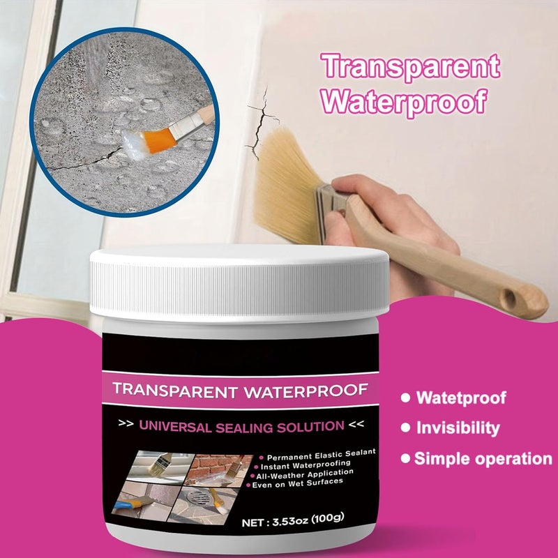 Waterproof Sealant Paste 100g Quick Dry Leak Prevention For Shower Kitchen Window - Image 5