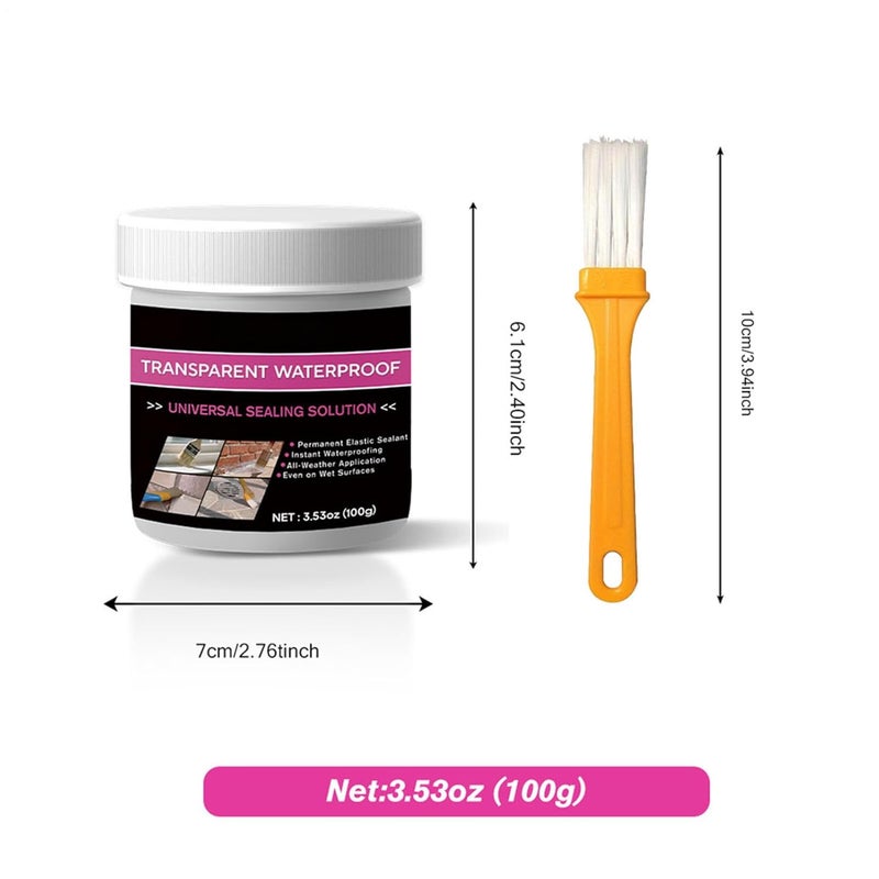 Waterproof Sealant Paste 100g Quick Dry Leak Prevention For Shower Kitchen Window - Image 3