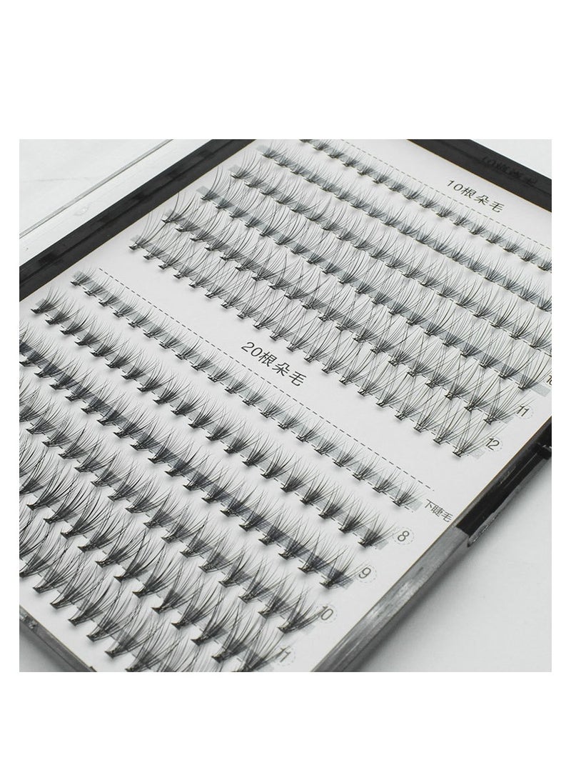 كيلا رموش صناعية أوروبية وأمريكية 0.1 زراعة ذائبة ساخنة طبيعية سميكة 10D مختلطة 20D مجموعة شعر واحدة تطعيم 10 رموش صناعية - Image 5