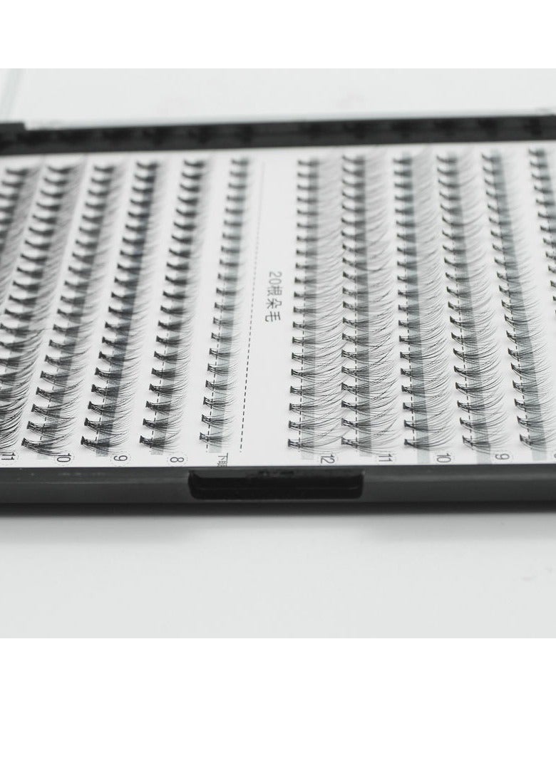 كيلا رموش صناعية أوروبية وأمريكية 0.1 زراعة ذائبة ساخنة طبيعية سميكة 10D مختلطة 20D مجموعة شعر واحدة تطعيم 10 رموش صناعية - Image 3