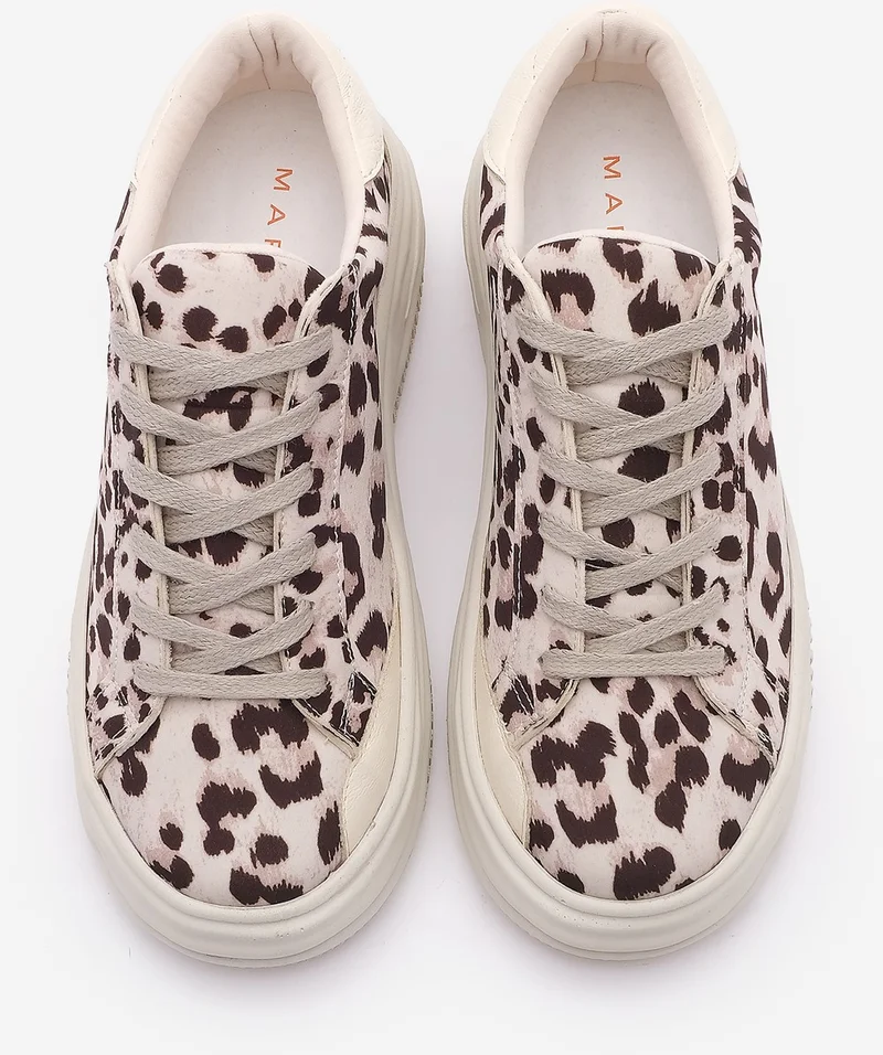 مارجين Women's Sneaker Thick Sole Lace-Up Sneakers Tales