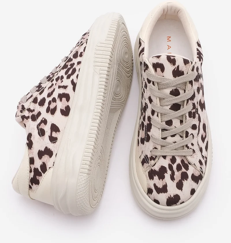 مارجين Women's Sneaker Thick Sole Lace-Up Sneakers Tales