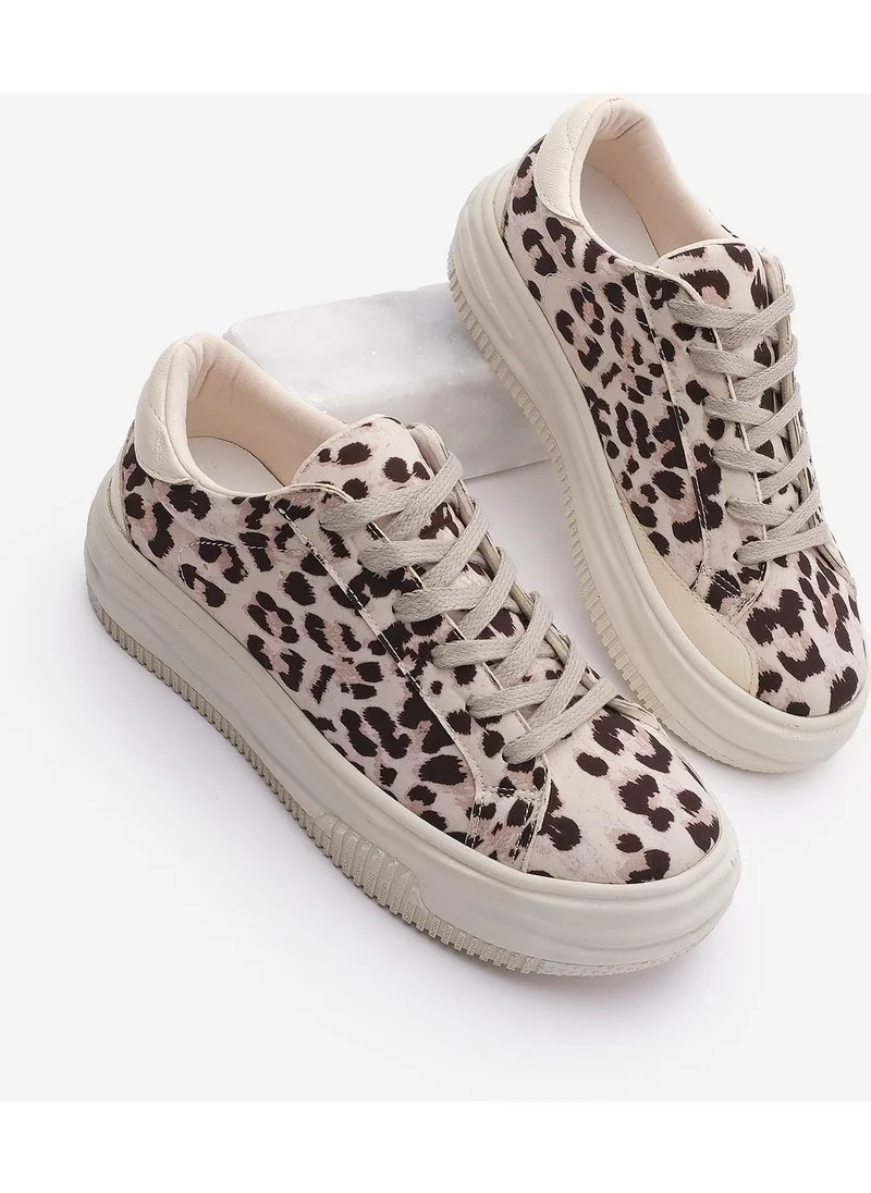 مارجين Women's Sneaker Thick Sole Lace-Up Sneakers Tales