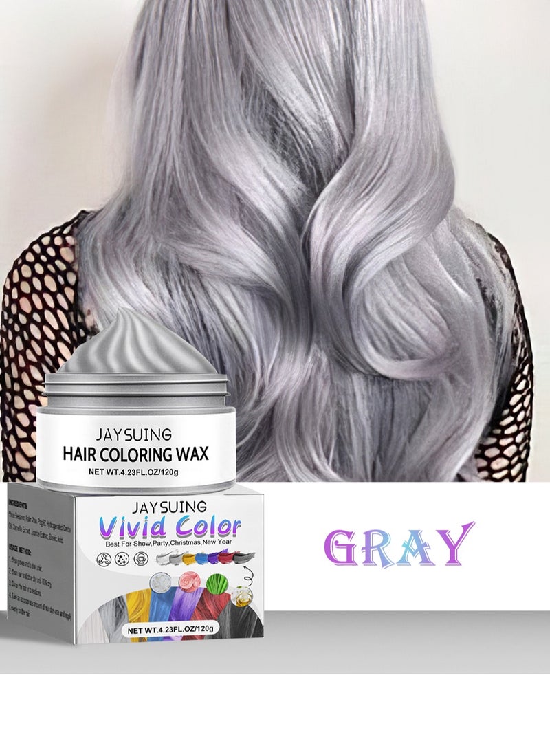 Jaysuing Hair Coloring Wax, Hair Color Cream, Long Lasting Easy to Apply Natural Washable Temporary Hair Dye Color Wax for Cosplay Festival School Parties and Fashion Events 120g - Image 2