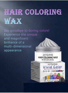 Jaysuing Hair Coloring Wax, Hair Color Cream, Long Lasting Easy to Apply Natural Washable Temporary Hair Dye Color Wax for Cosplay Festival School Parties and Fashion Events 120g  - Image 3