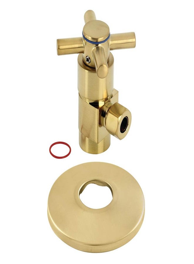كينغ ستون براس قرص صلب فاخر من سيراميك Kingston Brass CD43307DXK بقطر 1/2 بوصة وقطر خارجي 3/8 بوصة، مضاد للتآكل، مزود بفلانش، مصنوع من النحاس المصقول - Image 2