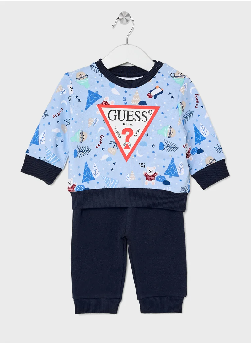 GUESS Kids Logo Detail T-Shirt Sets