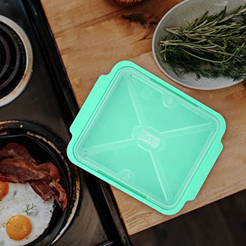 M MUGOOLER MMUGOOLER Microwave Easy Bacon Maker/Cooker with Lid, Safety, Quick and with No Mess, 11.3“ L x 9.0" W x 2.4" H- White - Image 4
