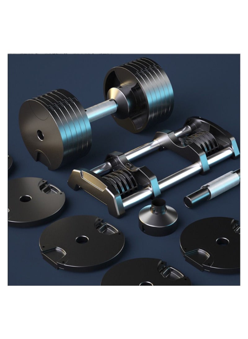 Adjustable Double Dumbbell Professional Comprehensive Training Equipment for Home Gym Non-Slip Handle Rust-Resistant 2 pieces 48KG(one piece 24kg)