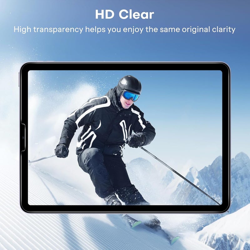 Omoton حماية شاشة لجهاز iPad Air الجيل 5 و 4 (Air 5/4، 10.9 بوصة، 2022/2020) و iPad Pro 11 بوصة (2022/2021/2020/2019) - زجاج مقسى، متوافق مع الحافظة، متوافق مع قلم أبل، عبوة من 2 - Image 5
