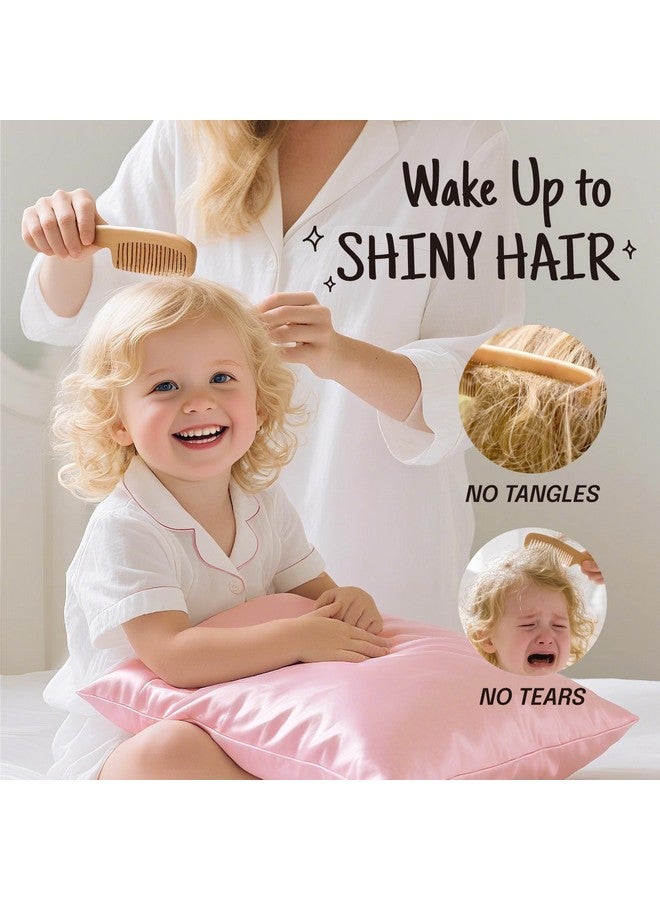 OLESILK 100% Mulberry Silk Toddler Pillowcase for Hair and Skin, Both Sides 19 Momme Pure Natural Silk Travel Pillow Cases with Hidden Zipper, 13"x 18", Light Plum - Image 4