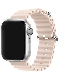 NIBEMINENT 3Pack for Apple Watch Band 49mm 45mm 44mm 42mm Alpine Loop Band, Trail Ocean Compatible with Ultra/8/7/SE/6/5/4/3/2/1 Light Pink/Black/Grey  - Image 3