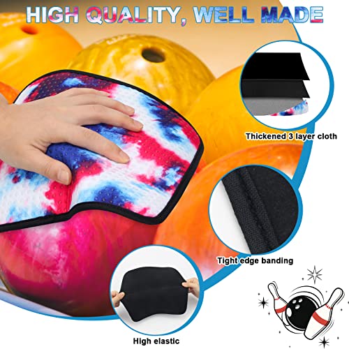 Anglekai 3 Pack Bowling Ball Towels, 10" x 8" Microfiber Bowling Shammy Accessories with Easy-Grip Dots Non-Slip (Colorful) - Image 4