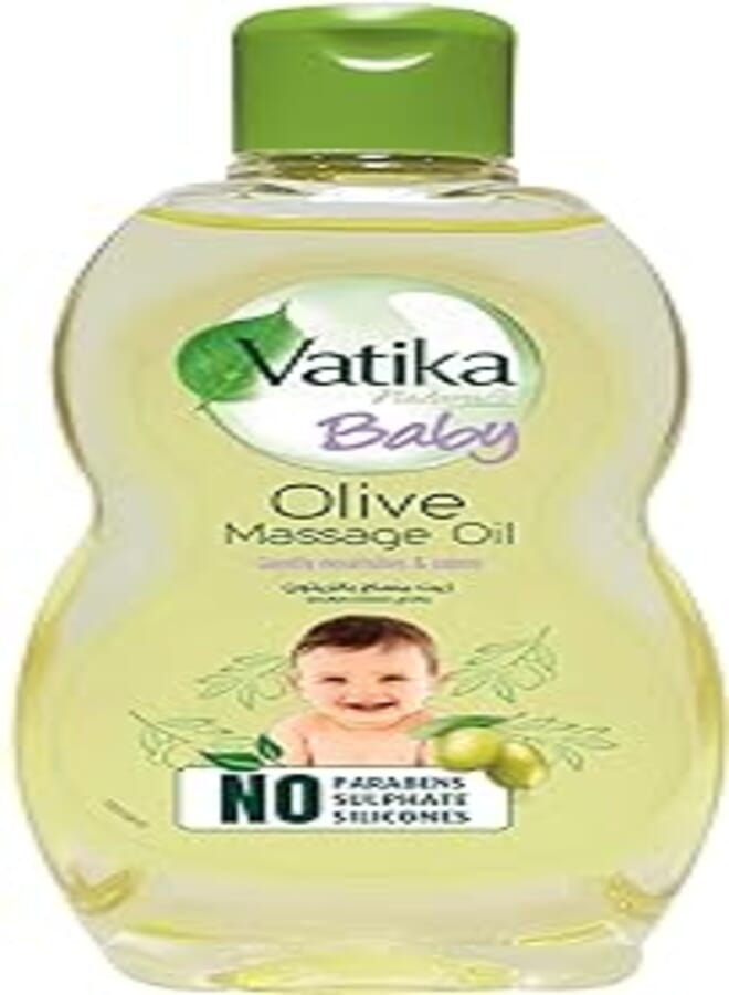 زيت تدليك الأطفال فاتيكا ناتشورالز 100 مل | غني بالزيتون | تغذية لطيفة، تم اختباره من قبل أطباء الجلدية | درجة حموضة متوازنة