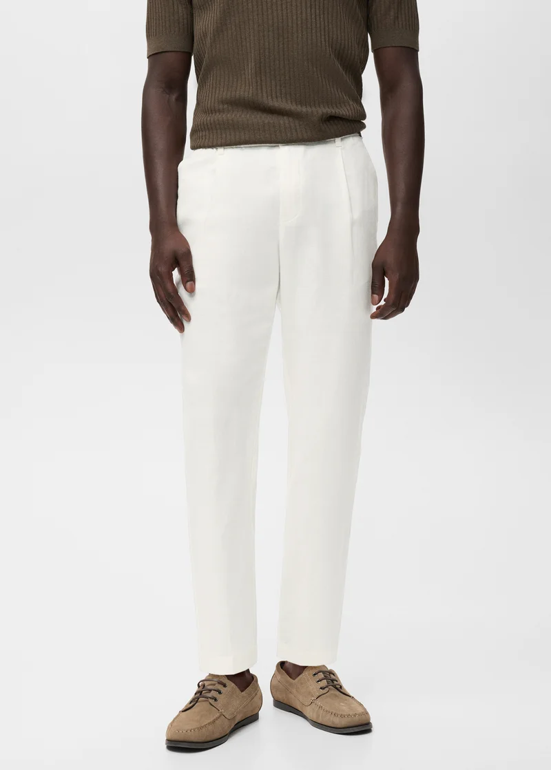 Mango Man Slim-fit trousers with drawstring