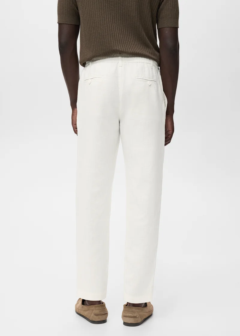 Mango Man Slim-fit trousers with drawstring