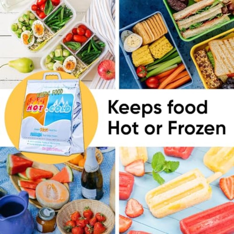 Hot and Cold Insulated Food Delivery Bag, Reinforced Thermal Cooler Bag for Grocery Shopping and Food Storage, Leak-Resistant Disposable Thermal Lunch Bag for Hot and Frozen Food Transport - Image 2