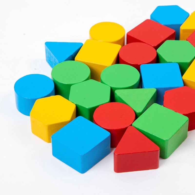 Geometric Puzzle: Colorful Varied Shape Pieces - Decomposition Learning For Shape & Color Recognition, Enhance Visual Spatial Skills & Creativity For Preschool Kids - Image 4