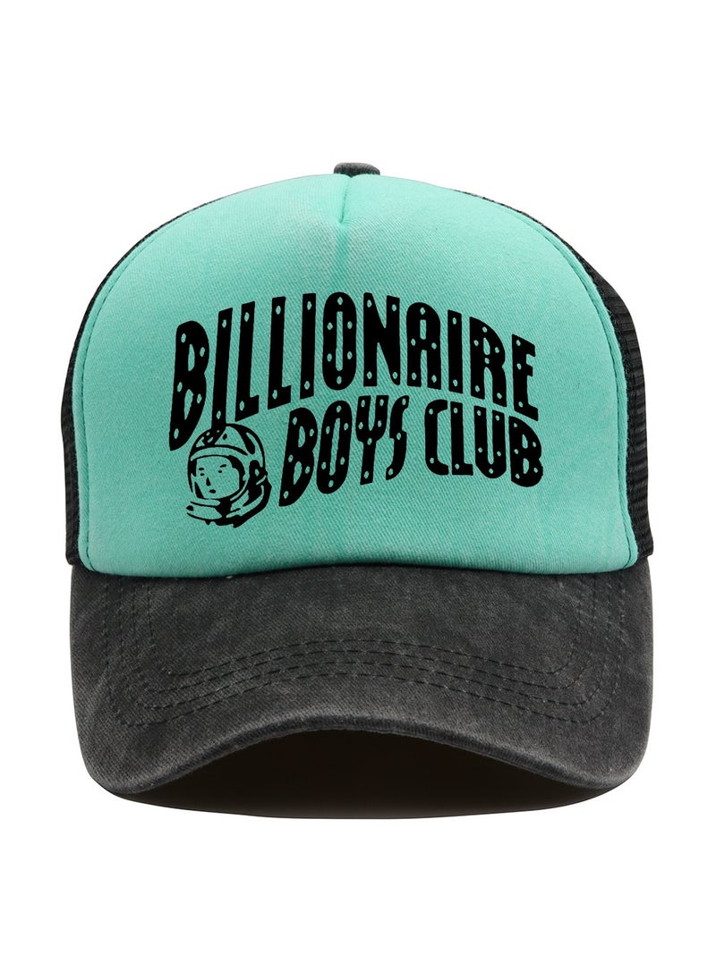 Generic - Crossborder Letter Print Baseball Cap Mesh Trucker Hat Sapphire Blue - Image 1