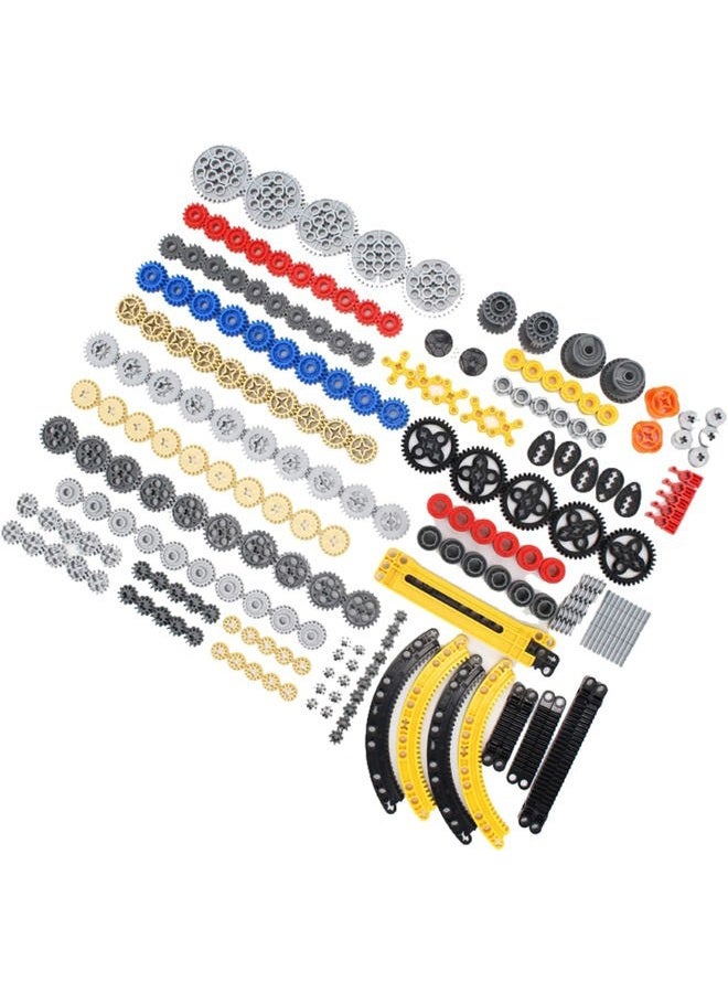 SEEMEY مجموعة تروس SEEMY 233PCS لأجزاء سلسلة Technic متوافقة مع قطع Lego Technic - مجموعة متنوعة من التروس (Liftarm، دبابيس، محاور، موصلات) لمجموعة كتل البناء التقنية (مجموعة التروس) - Image 3