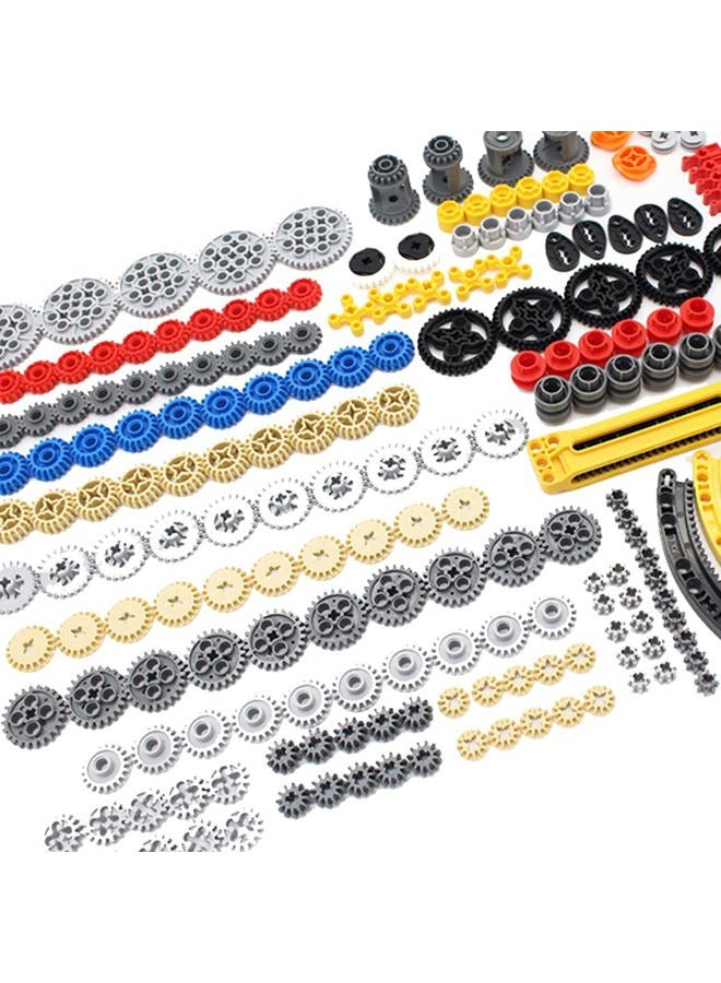 SEEMEY مجموعة تروس SEEMY 233PCS لأجزاء سلسلة Technic متوافقة مع قطع Lego Technic - مجموعة متنوعة من التروس (Liftarm، دبابيس، محاور، موصلات) لمجموعة كتل البناء التقنية (مجموعة التروس) - Image 5
