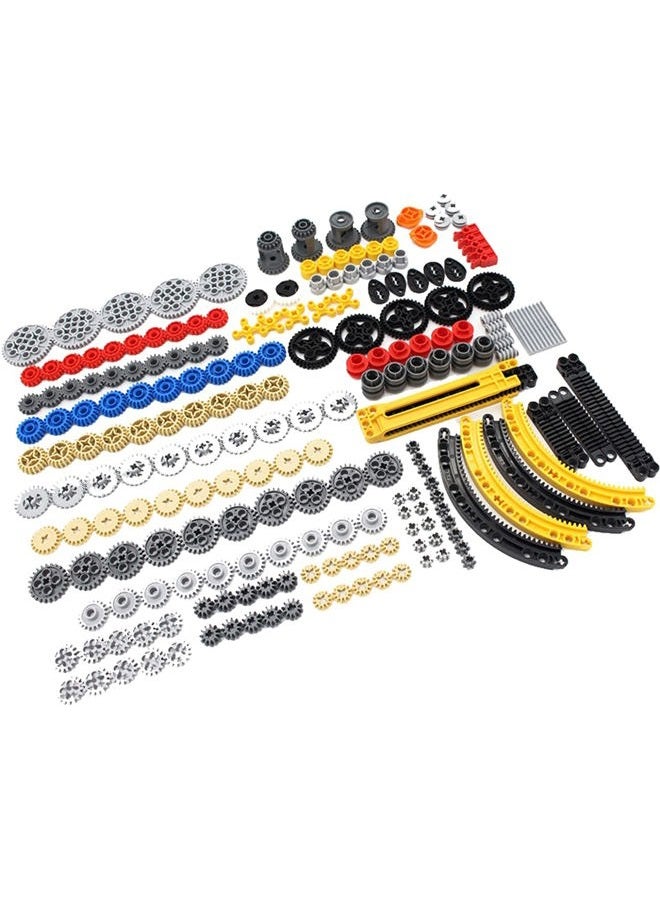 SEEMEY مجموعة تروس SEEMY 233PCS لأجزاء سلسلة Technic متوافقة مع قطع Lego Technic - مجموعة متنوعة من التروس (Liftarm، دبابيس، محاور، موصلات) لمجموعة كتل البناء التقنية (مجموعة التروس) - Image 2