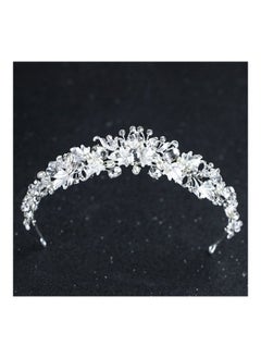 NIBEMINENT Alloy Diamond Crown Bride's Wedding Headdress  - Image 3