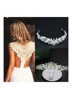 NIBEMINENT Alloy Diamond Crown Bride's Wedding Headdress  - Image 4