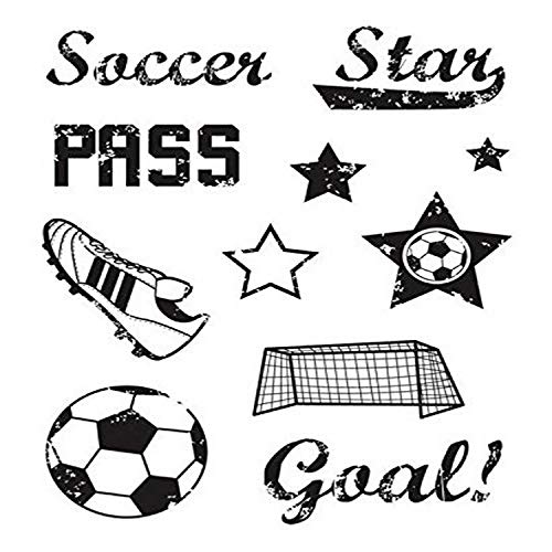 Karen Foster Design Scrapbooking Clear Stamps, Soccer, 4" x 5" - Image 4