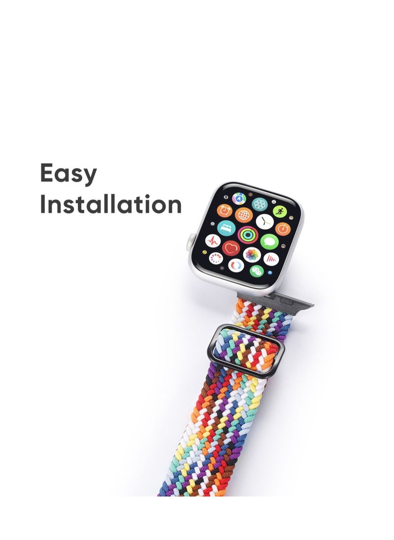 Generic Premium Nylon Strap for iWatch - Nylon Wristband Compatible with 42mm, 44mm and 45mm  - Image 3