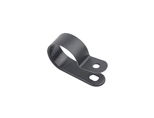TOVOT 100PCS 3/4" Nylon Cable Clips Assortment R-Type Cable Clip Kit Black Plastic Wire Clamps Fasteners for Wire Mounting - Image 3