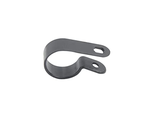 TOVOT 100PCS 3/4" Nylon Cable Clips Assortment R-Type Cable Clip Kit Black Plastic Wire Clamps Fasteners for Wire Mounting - Image 5
