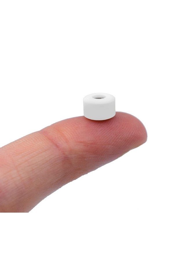 Teak Tuning Apex 61D Urethane Fingerboard Wheels - New Street Shape, 7.7mm Diameter - Ultra Spin Bearings - Made in The USA - White Snow Colorway - Image 4